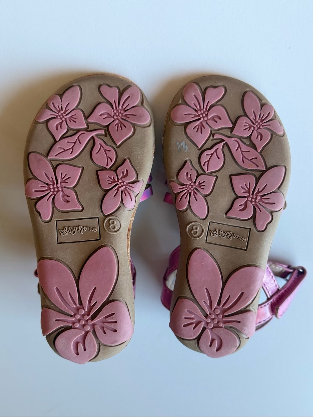 Girls' Pink Strappy Sandals - Classic Comfort - Picture 8 of 11